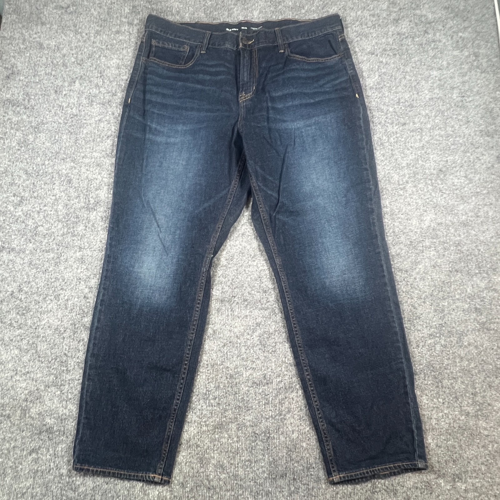Old Navy Athletic Taper Jeans Mens 36x30 Blue Built In Flex Cotton Stretch Denim